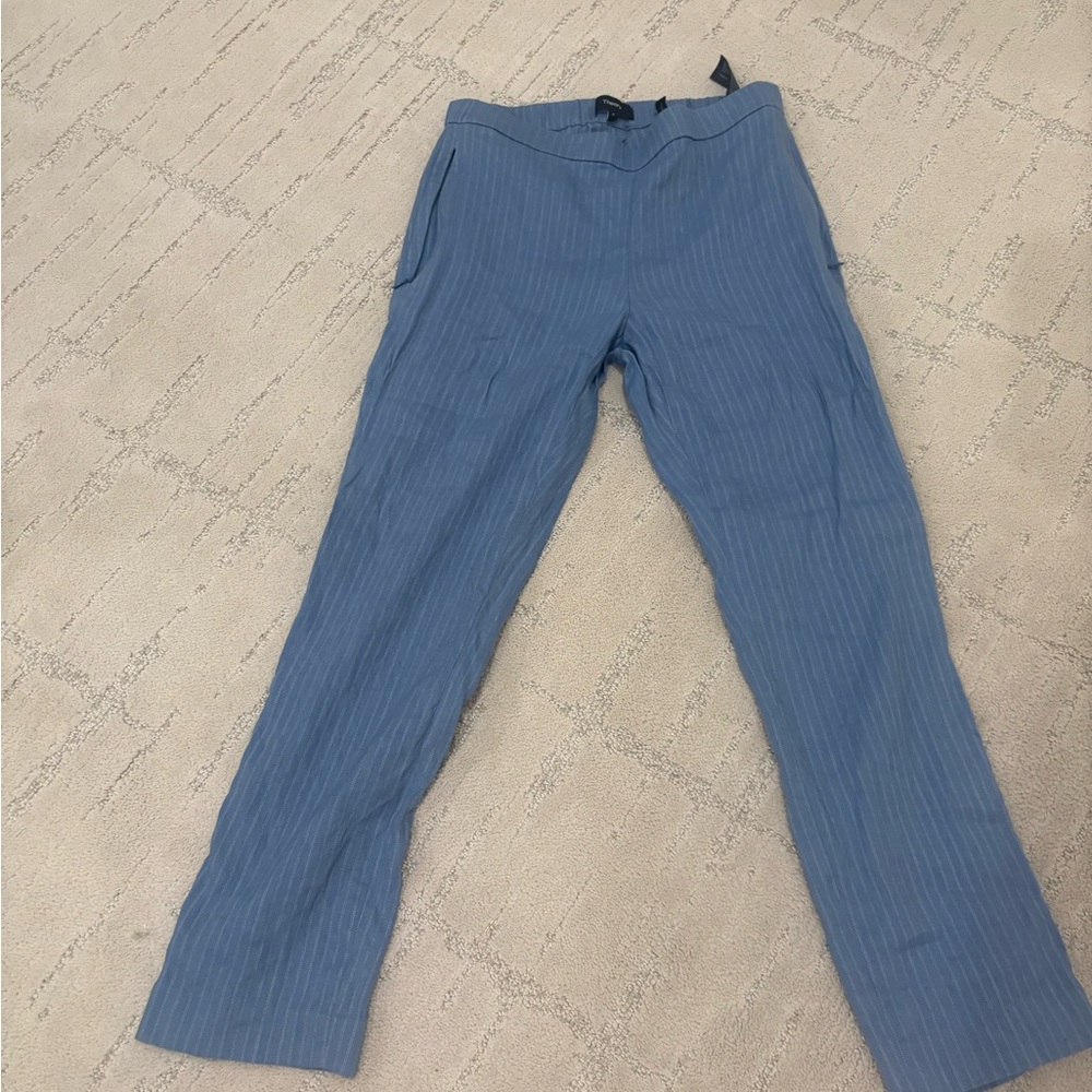Blue Pinstripe Pants